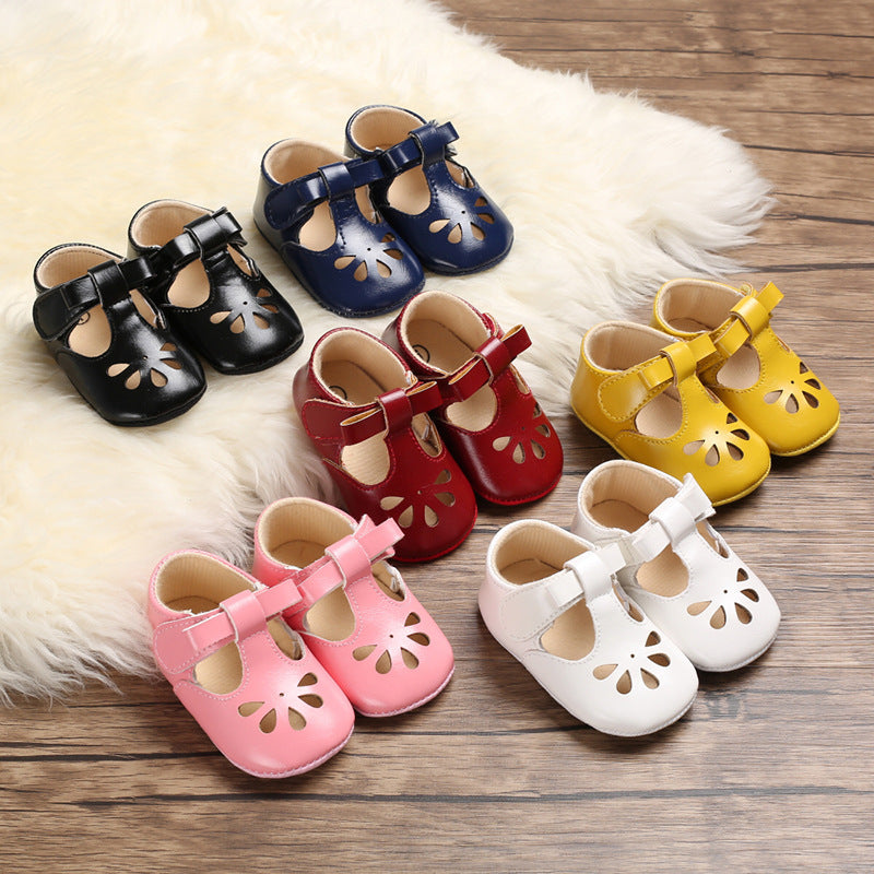Baby shoes sandals summer models 0-1 year old female baby shoes Velcro composite bottom non-slip toddler shoes