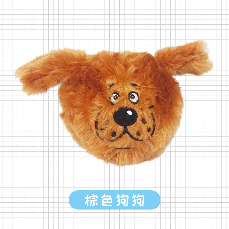 Dog toy electric bouncing ball vibrates and makes sound plush dog toy pet toy ball wholesale Amazon hot model