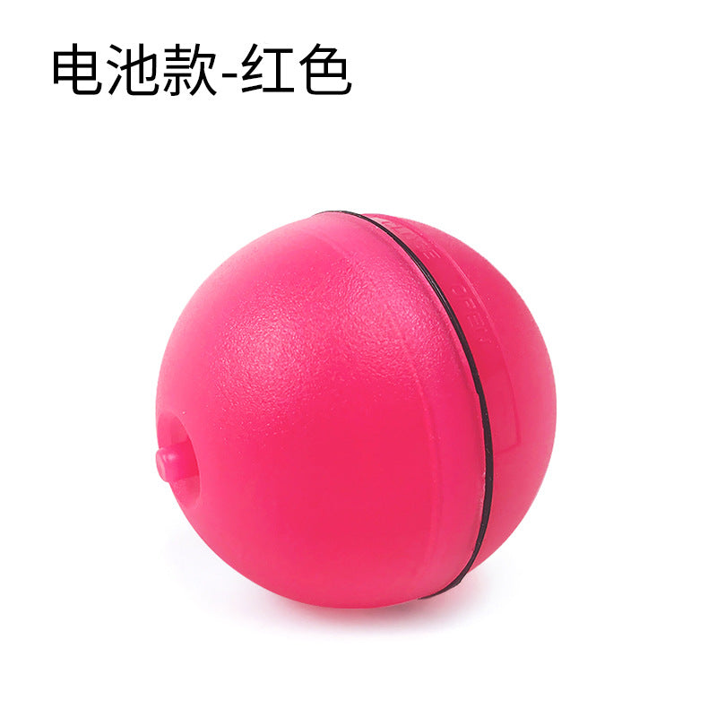 Pet electric cat toy LED infrared funny cat stick feather cat self-hi automatically funny cat ball USB rechargeable