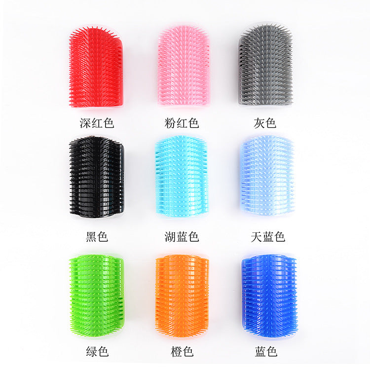 Pet corner rubbing device for cat massager/cat toy/with catnip/double-sided tape