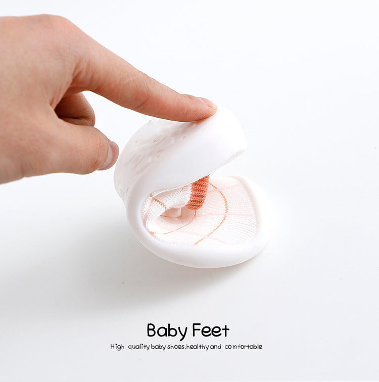 Factory goods ins Korean version of spring and summer leopard print children's indoor shoes wear-resistant non-slip baby socks shoes baby toddler shoes