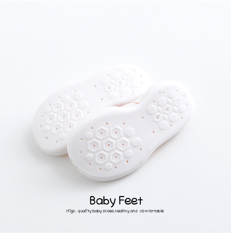 Factory goods ins Korean version of spring and summer leopard print children's indoor shoes wear-resistant non-slip baby socks shoes baby toddler shoes