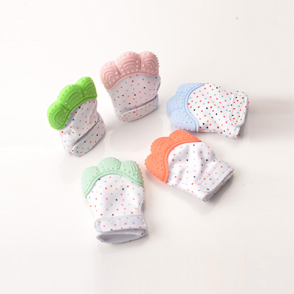 Baby Molar Gloves Silicone Baby Teether Gloves Newborn Anti-eating Hand Molar Gloves Baby Molar Toys