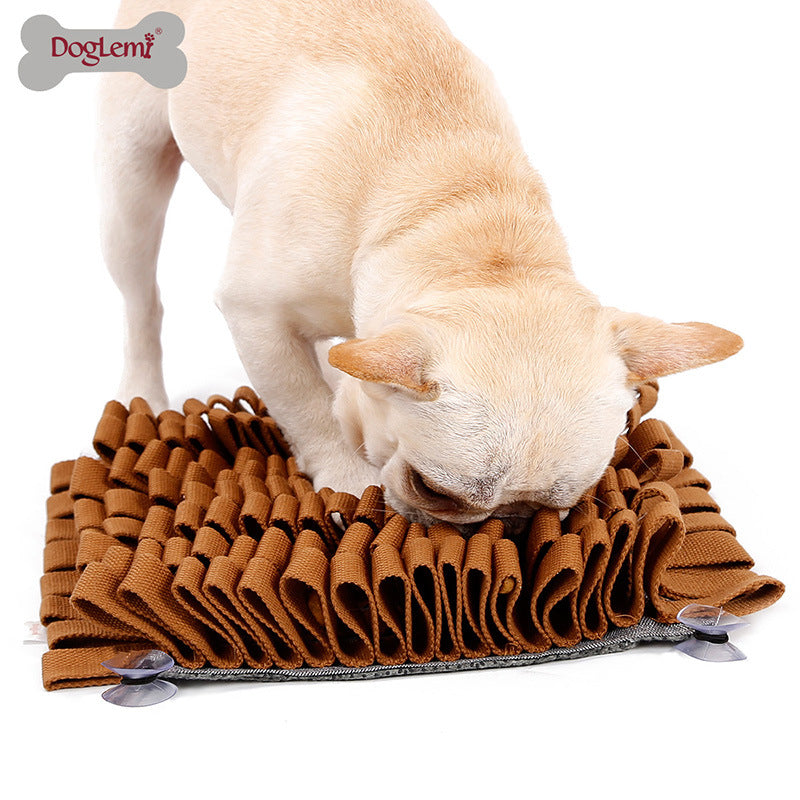 New bite-resistant dog sniffing pad upgraded version of cotton belt pet sniffing blanket cat and dog training slow food bowl educational toy