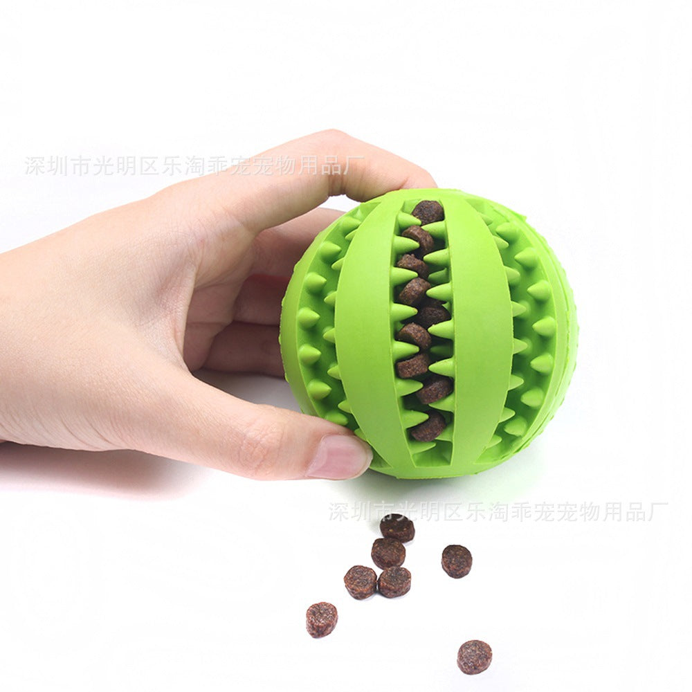Pet Missing Ball Dog Toy Ball Elastic Rubber Mint Ball Feeding Ball Anti-Bite Educational Toys Wholesale Manufacturers