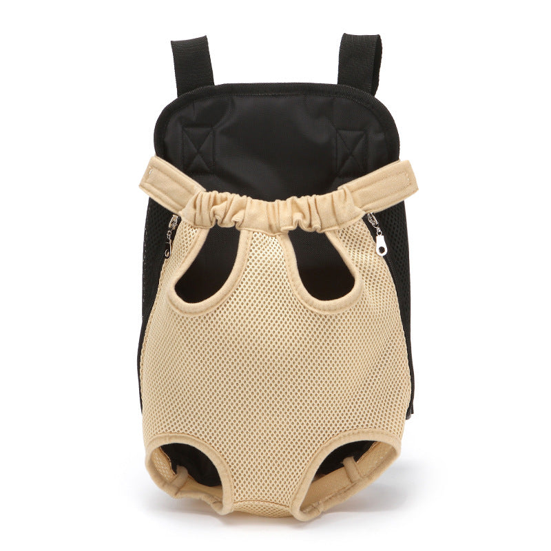 Pet Bag Cat Dog Backpack Breathable Pet Backpack Pet Chest Bag Pet Going Portable Mesh Backpack
