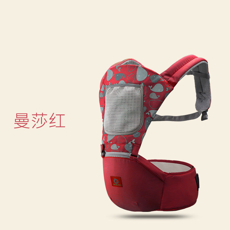 Aierbao double shoulder baby carrier four seasons multifunctional breathable baby carrier baby waist stool factory outlet