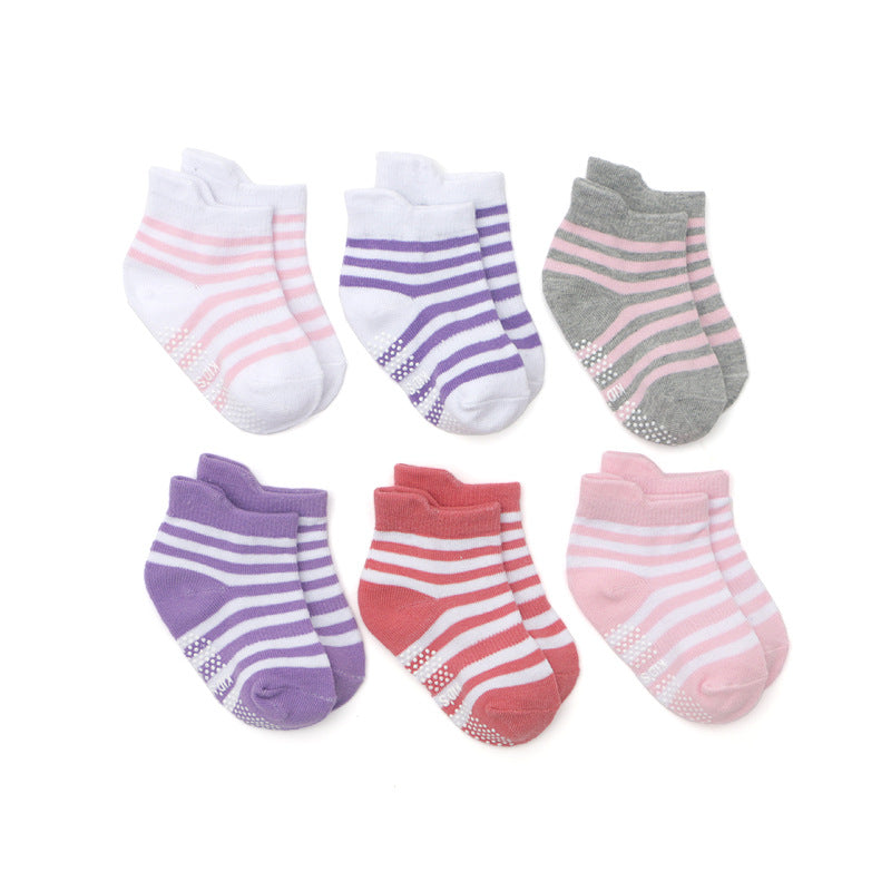 Amazon KID'S BASIC children's socks spring and summer children's socks baby socks boys pure cotton boat socks children's socks