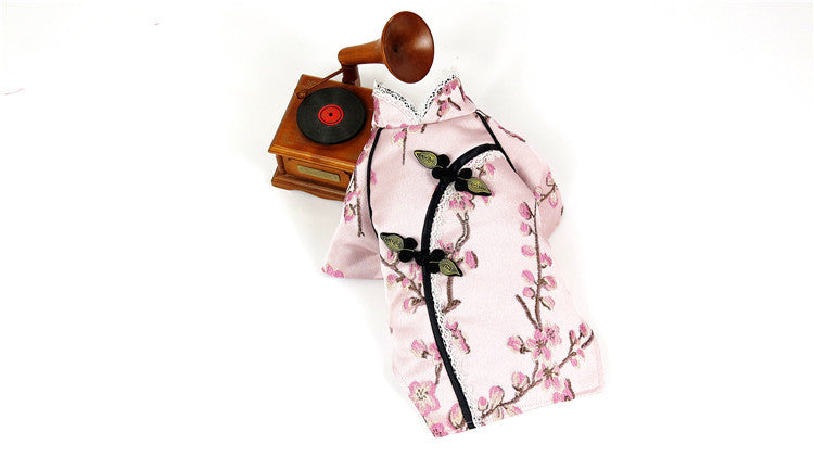 2021 Pet Clothes New Tang Suit Teddy Bichon Pomeranian Cat Chinese Style Dog Cheongsam Manufactor Wholesale