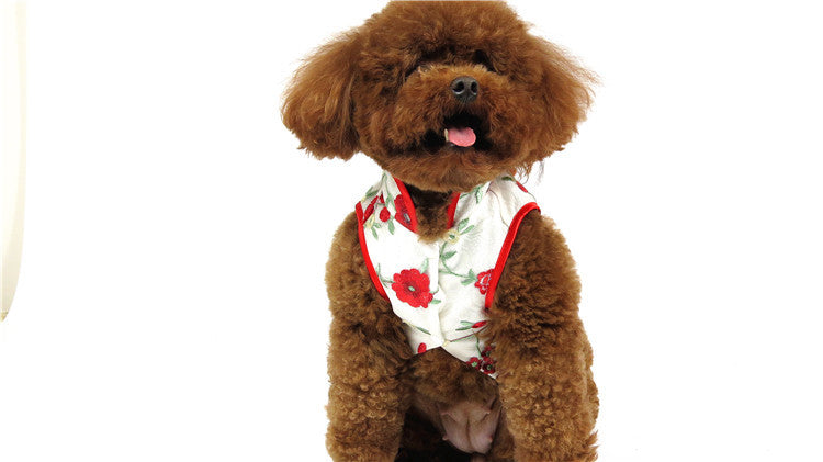 2021 Pet Clothes New Tang Suit Teddy Bichon Pomeranian Cat Chinese Style Dog Cheongsam Manufactor Wholesale