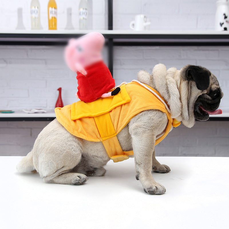 Vibrato with the same net celebrity playing guitar dog clothes cat funny costume turned cat Teddy funny pet costume