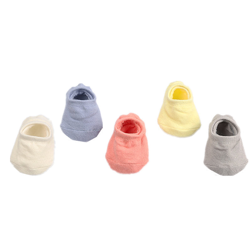Children's socks solid color floor socks manufacturers wholesale summer new children's baby invisible socks baby silicone non-slip