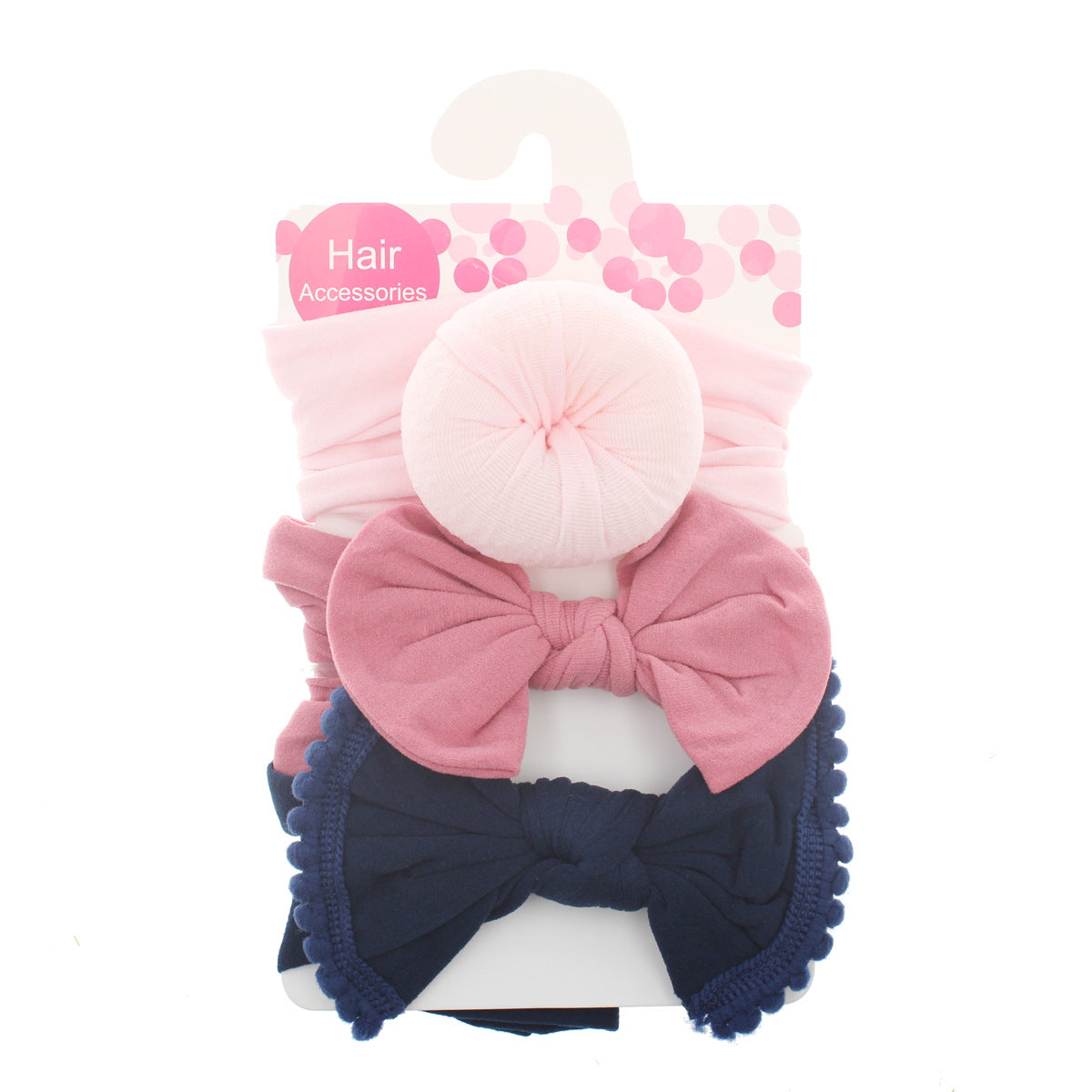Foreign trade hot selling children's hair band baby ball bow soft elastic nylon headband head ornament baby hair accessories