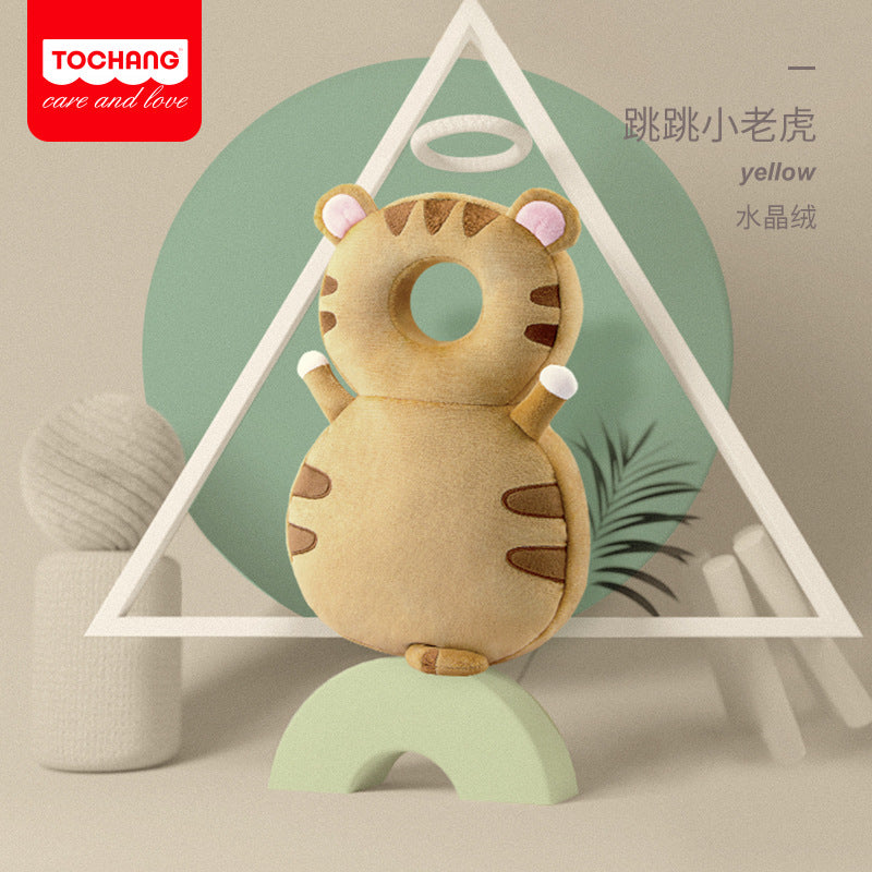 Baby headrest spring and autumn breathable plush headrest anti-fall baby protection pad toddler cap wholesale
