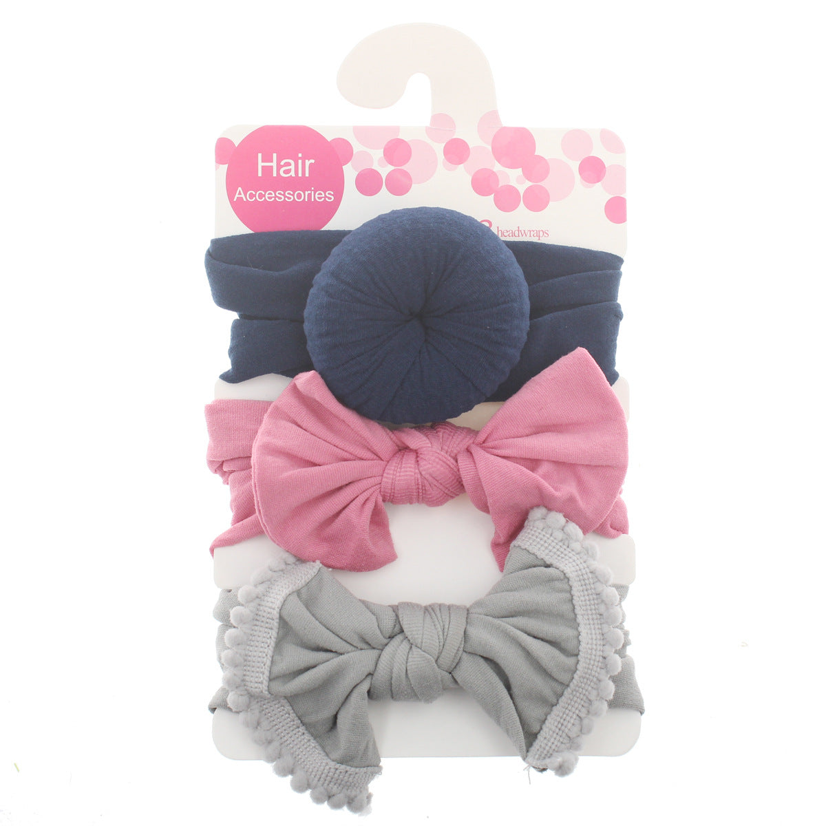 Foreign trade hot selling children's hair band baby ball bow soft elastic nylon headband head ornament baby hair accessories