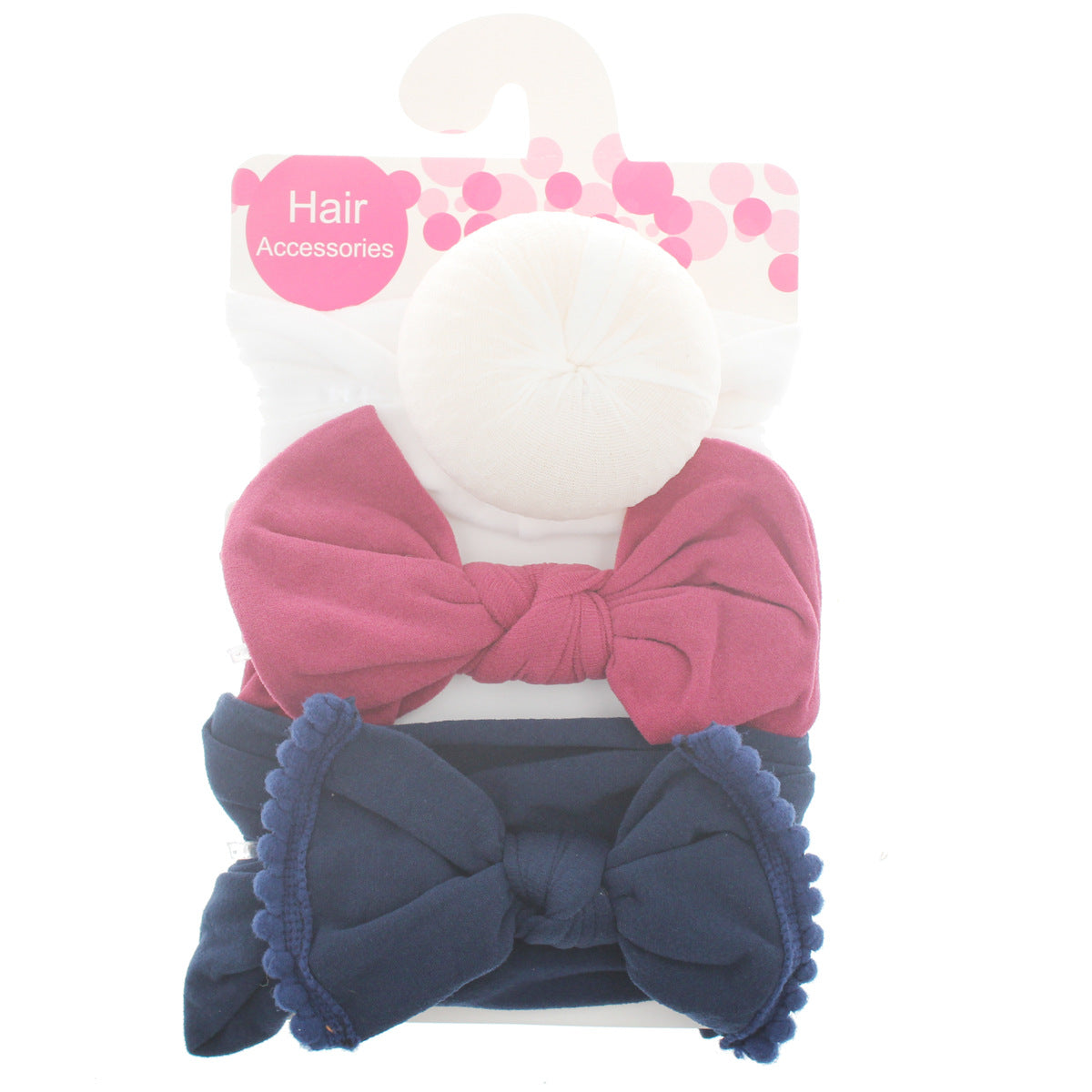 Foreign trade hot selling children's hair band baby ball bow soft elastic nylon headband head ornament baby hair accessories