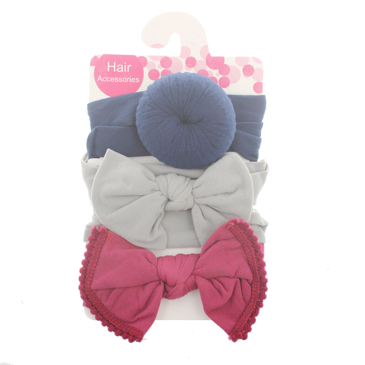 Foreign trade hot selling children's hair band baby ball bow soft elastic nylon headband head ornament baby hair accessories