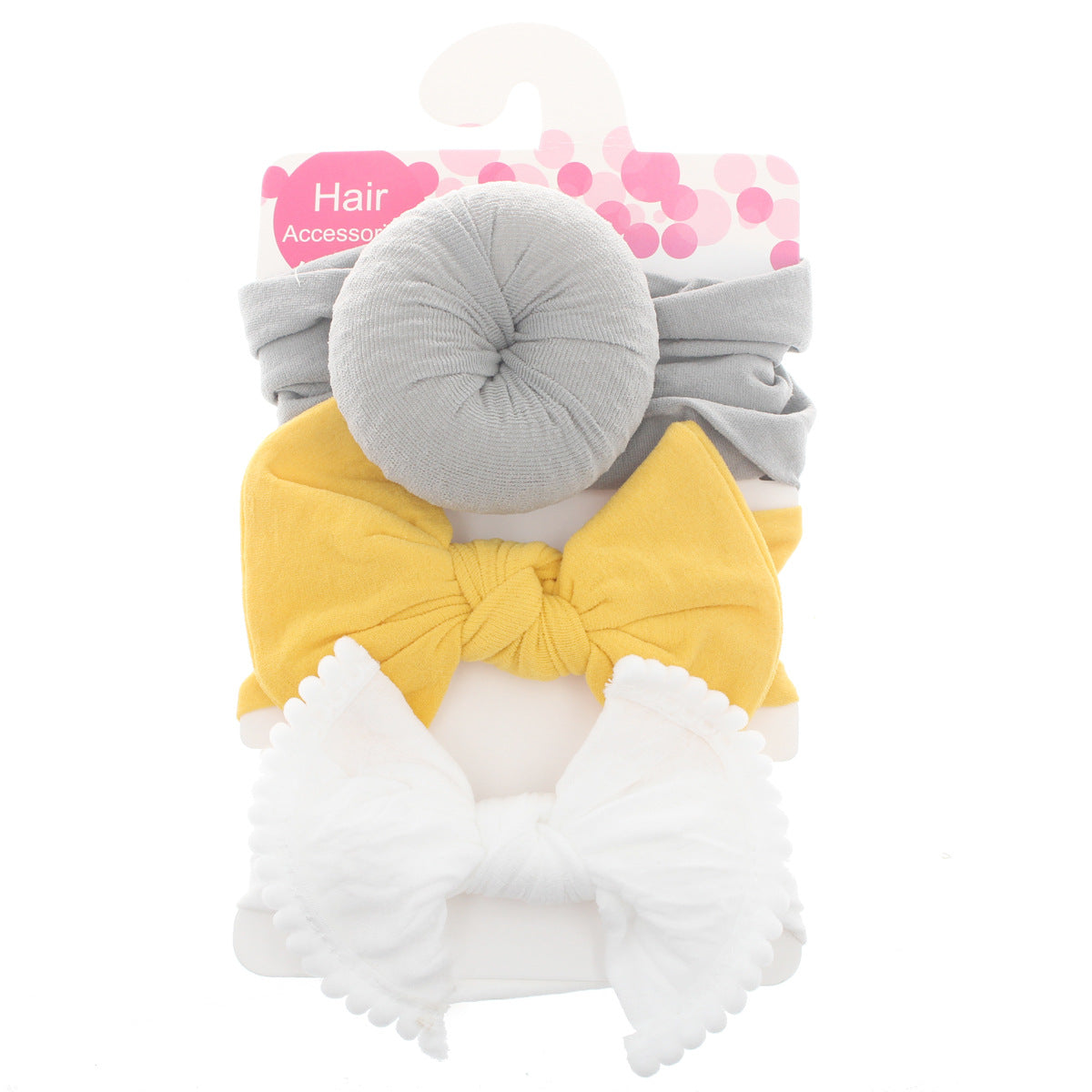 Foreign trade hot selling children's hair band baby ball bow soft elastic nylon headband head ornament baby hair accessories