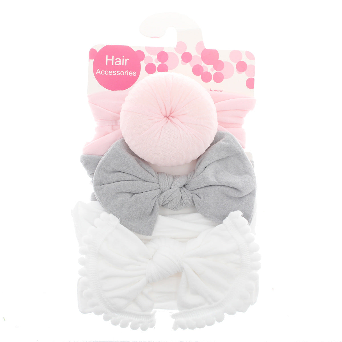 Foreign trade hot selling children's hair band baby ball bow soft elastic nylon headband head ornament baby hair accessories
