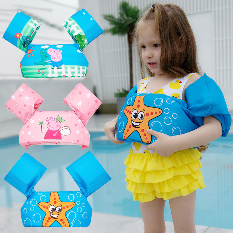 Children's swimming arm ring 2-6 years old baby learning swimming equipment floating ring water sleeve buoyancy vest life jacket