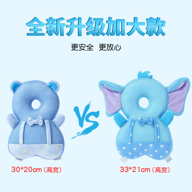 New children's anti-fall pillow large summer breathable mesh baby head pillow baby toddler anti-collision head protection pad