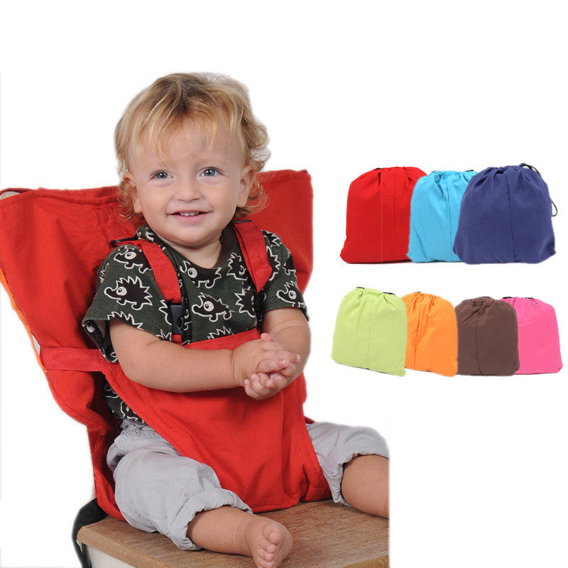Portable Infant High Chair Seat Baby Safety Carrier Adjustable Color High Chair Bag