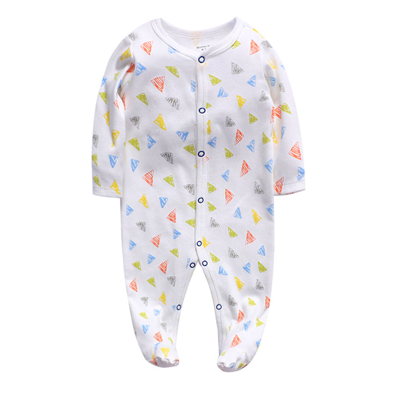 Manufacturers wholesale baby jumpsuits with feet and rompers for newborns jumpsuits with farts romper spring and autumn pajamas baby clothes