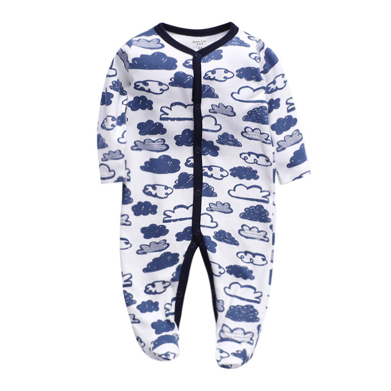 Manufacturers wholesale baby jumpsuits with feet and rompers for newborns jumpsuits with farts romper spring and autumn pajamas baby clothes