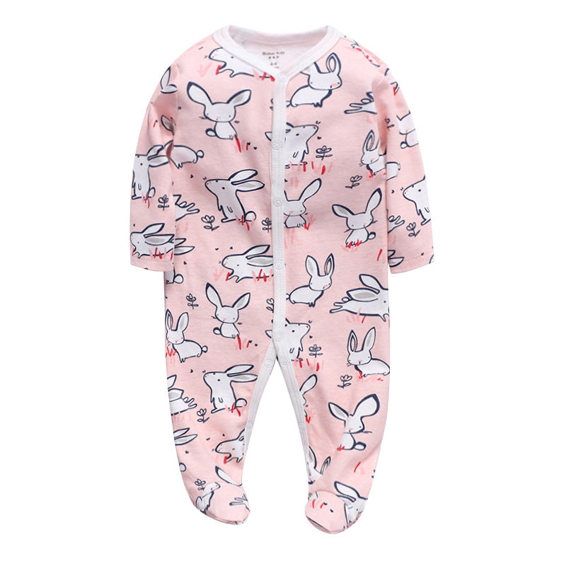 Manufacturers wholesale baby jumpsuits with feet and rompers for newborns jumpsuits with farts romper spring and autumn pajamas baby clothes