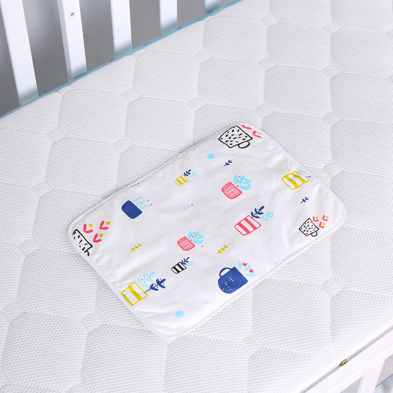Baby diaper pad waterproof washable pure cotton oversized kindergarten baby breathable children overnight pad sheet mattress