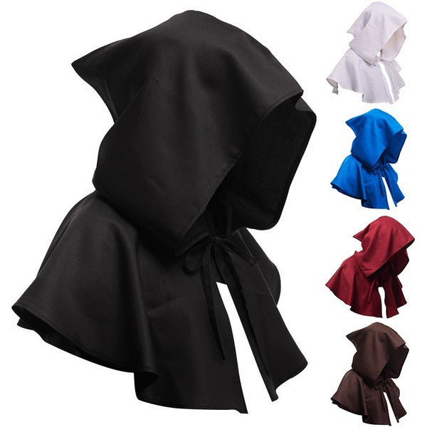 Medieval foreign trade explosions Halloween costume Death cloak Medieval hat cloak adult spot