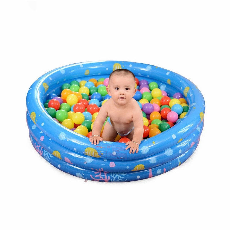 Yingtai thickened family children's inflatable swimming pool home infant swimming pool baby three-ring round ball pool