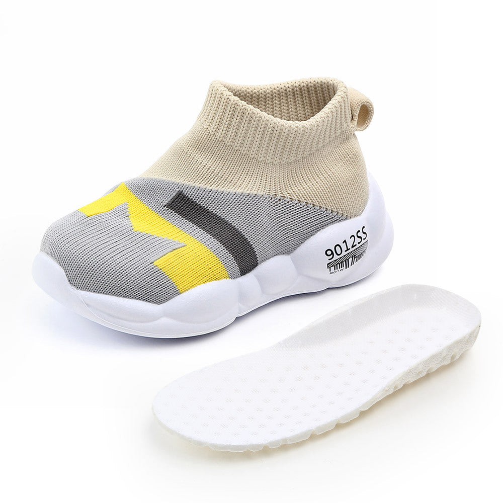 New breathable baby toddler shoes flying woven mesh children's casual shoes toddler breathable color matching children's shoes 2232