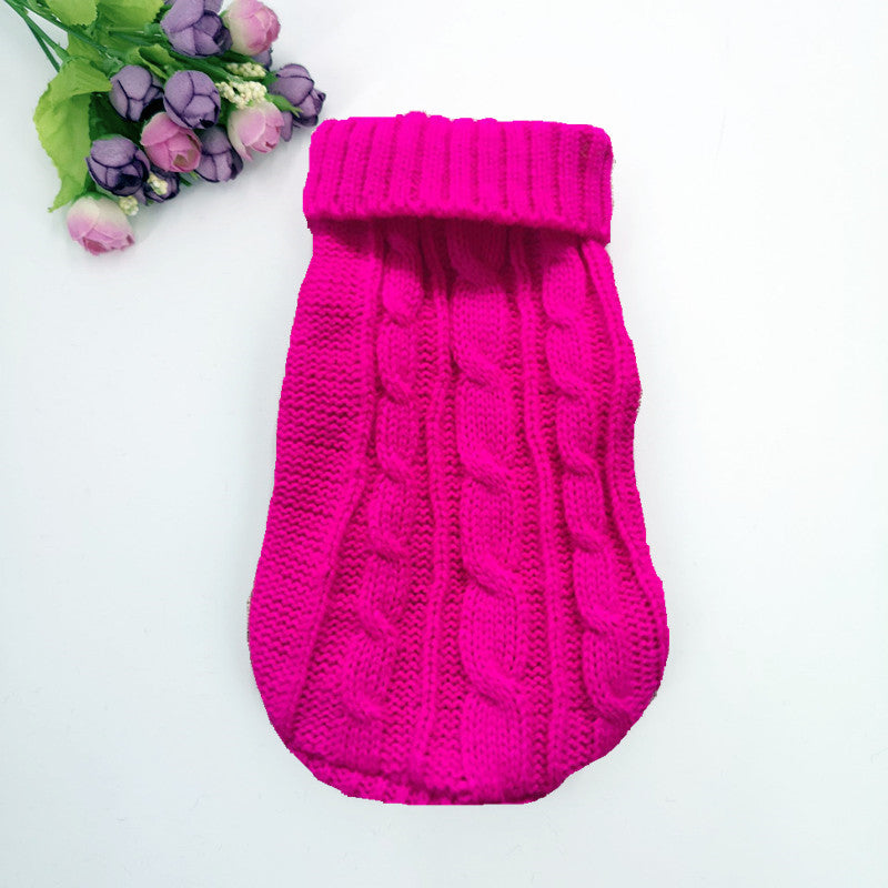 Manufacturers wholesale thickened autumn and winter pet sweaters to keep warm small cat and dog sweaters Teddy pet clothing dog clothes