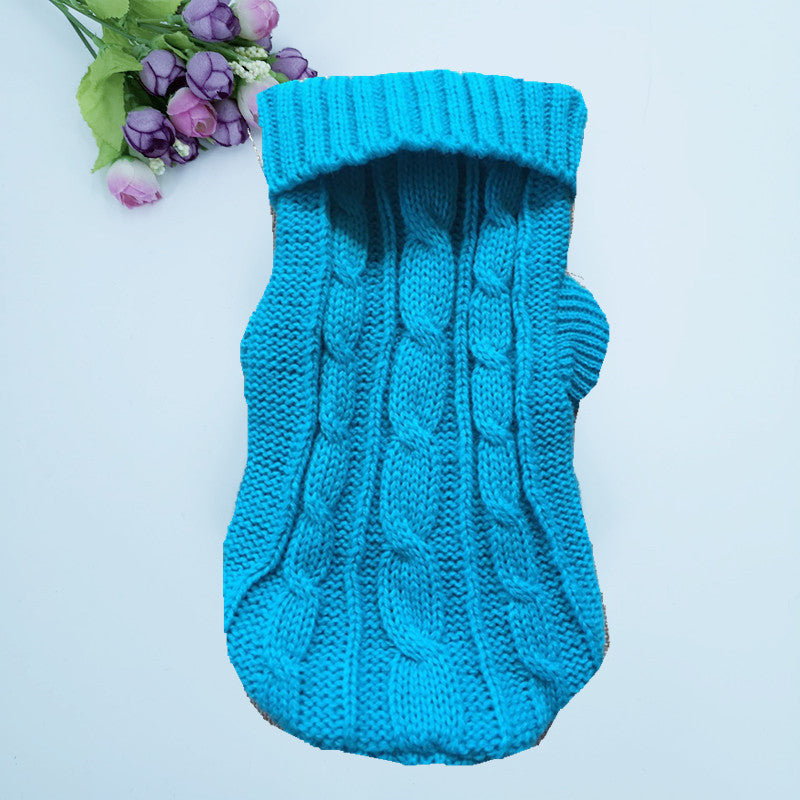 Manufacturers wholesale thickened autumn and winter pet sweaters to keep warm small cat and dog sweaters Teddy pet clothing dog clothes