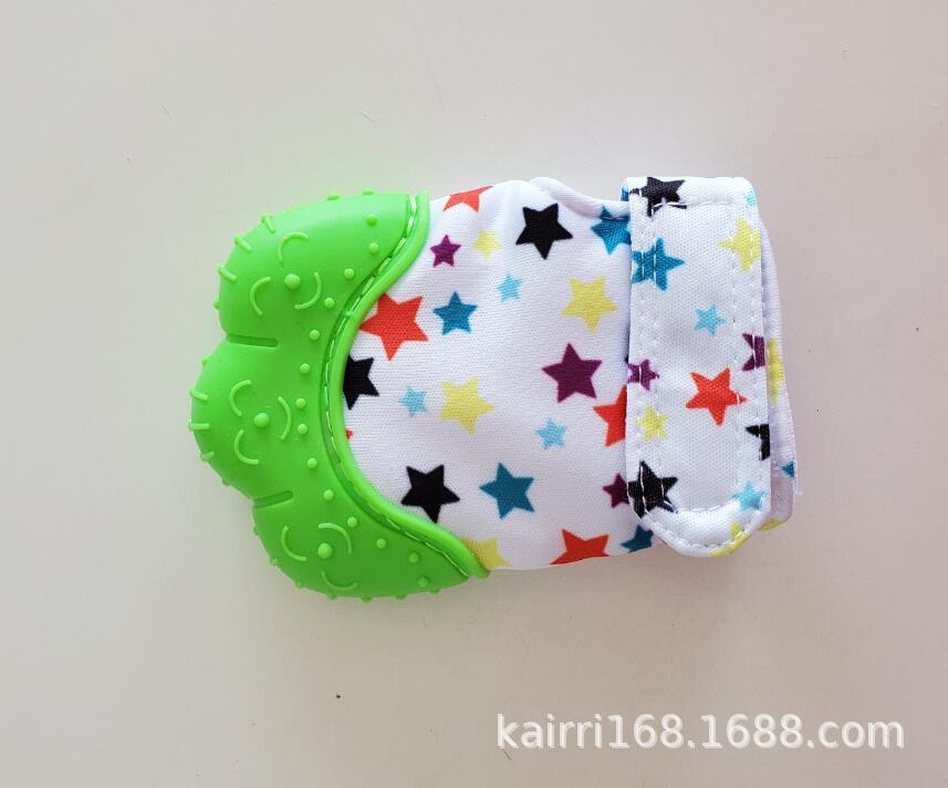 Amazon Hot Products Baby Silicone Teether Gloves Baby Cartoon Molar Children Silicone Toys Baby Products