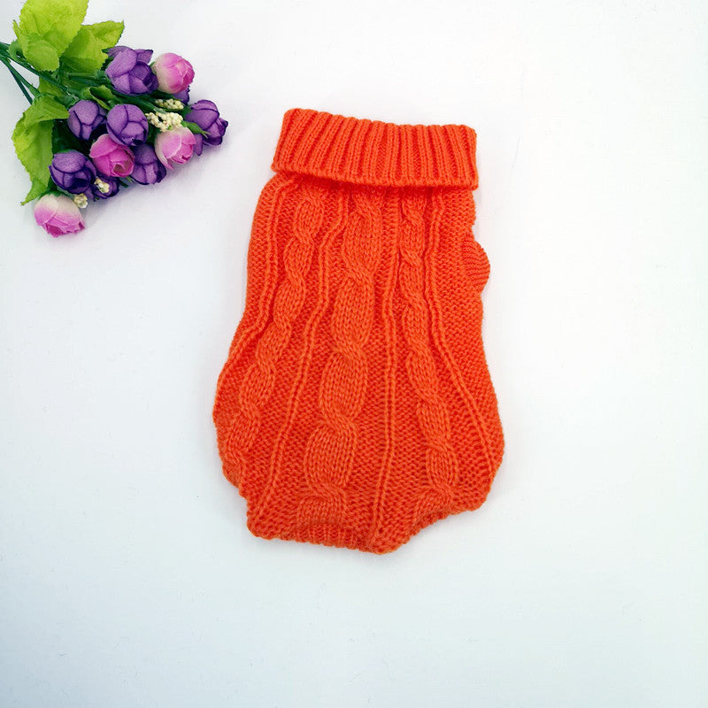 Manufacturers wholesale thickened autumn and winter pet sweaters to keep warm small cat and dog sweaters Teddy pet clothing dog clothes