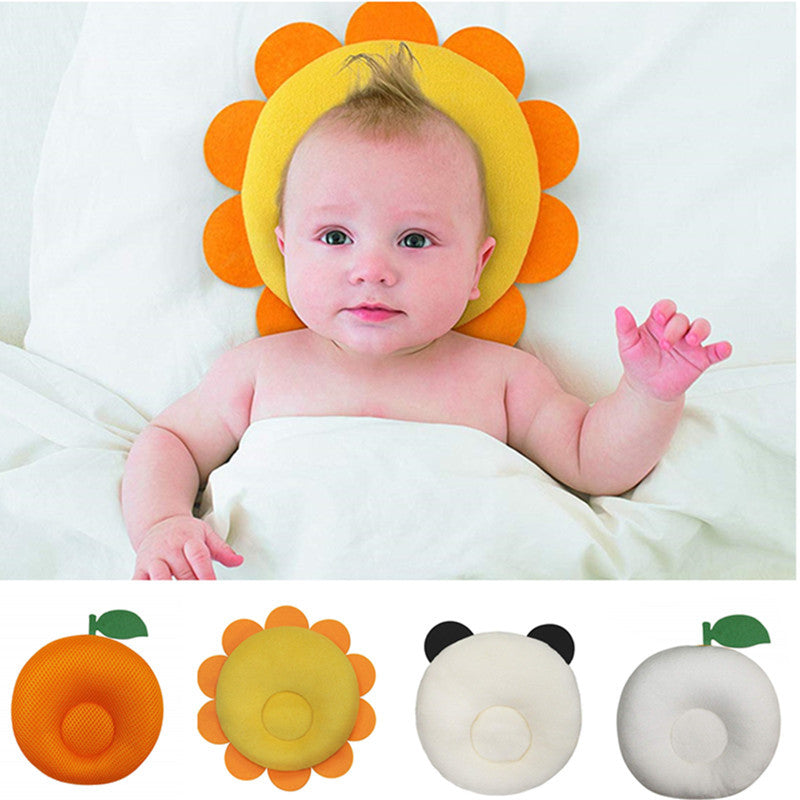 Touch bean function baby pillow pure cotton shaping pillow 20-year-old newborn anti-bias head correction baby pillow A13