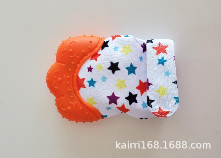 Amazon Hot Products Baby Silicone Teether Gloves Baby Cartoon Molar Children Silicone Toys Baby Products