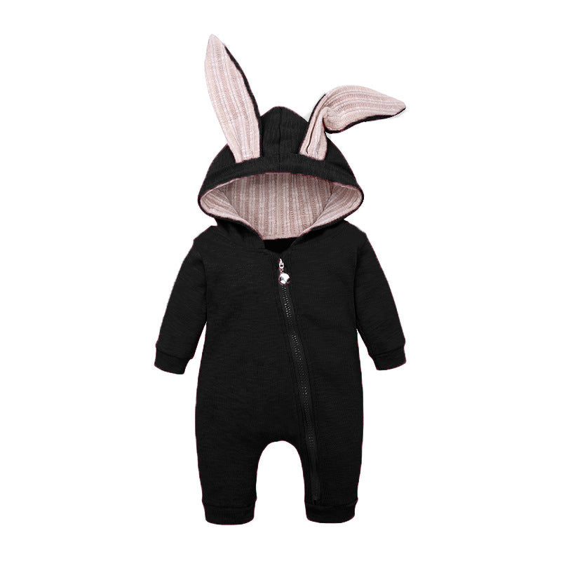 ins foreign trade wish Amazon hot sale baby child big ears rabbit conjoined l hooded zipper climbing suit ha