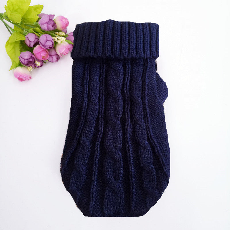 Manufacturers wholesale thickened autumn and winter pet sweaters to keep warm small cat and dog sweaters Teddy pet clothing dog clothes