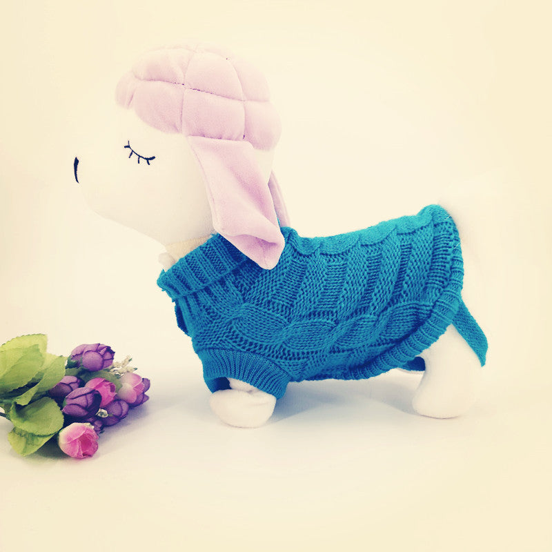 Manufacturers wholesale thickened autumn and winter pet sweaters to keep warm small cat and dog sweaters Teddy pet clothing dog clothes
