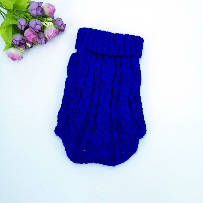 Manufacturers wholesale thickened autumn and winter pet sweaters to keep warm small cat and dog sweaters Teddy pet clothing dog clothes