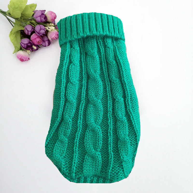 Manufacturers wholesale thickened autumn and winter pet sweaters to keep warm small cat and dog sweaters Teddy pet clothing dog clothes