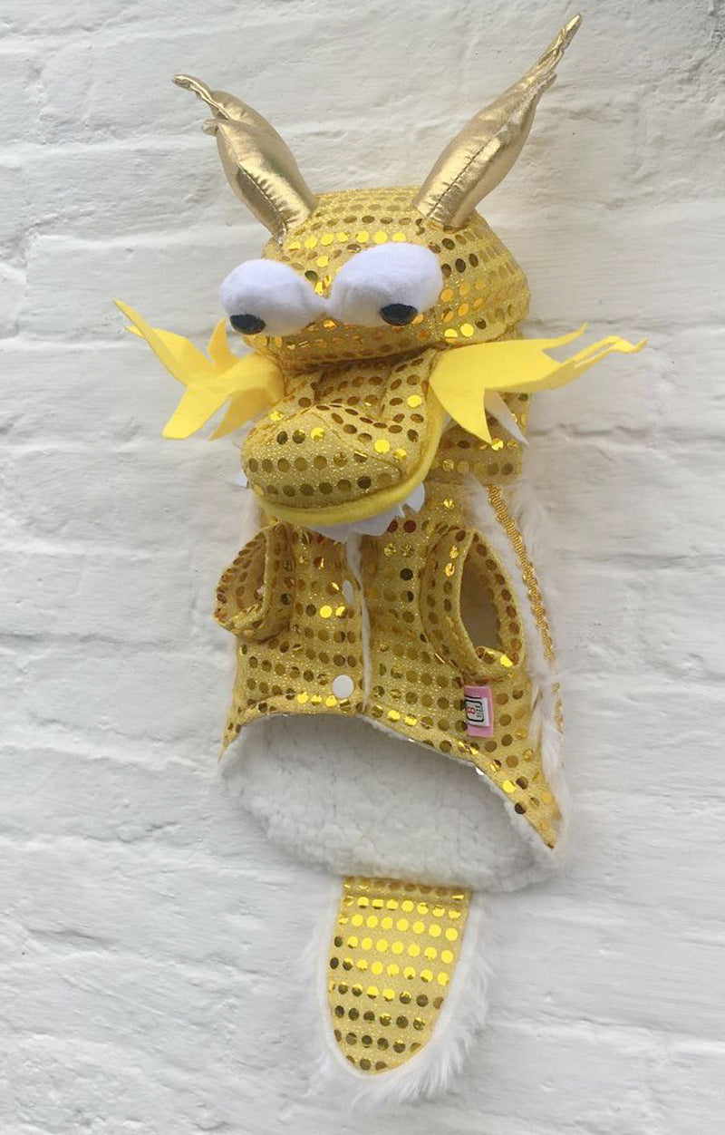 Pet clothes lion dance and lion dance festive red sequins full canine New Year's clothing dog winter clothing cat and dog transfiguration