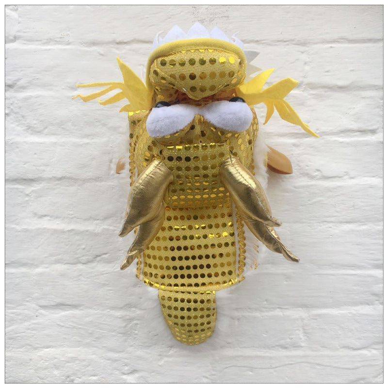 Pet clothes lion dance and lion dance festive red sequins full canine New Year's clothing dog winter clothing cat and dog transfiguration