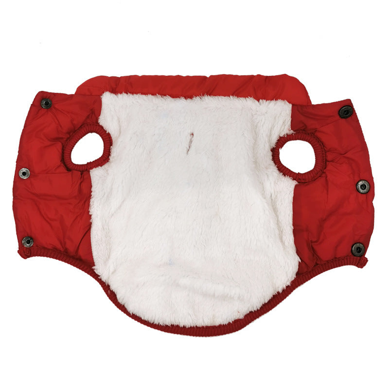 Amazon new pet vest simple vest dog clothes autumn and winter thick warm cotton jacket dog vest cotton jacket