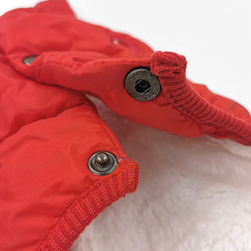 Amazon new pet vest simple vest dog clothes autumn and winter thick warm cotton jacket dog vest cotton jacket