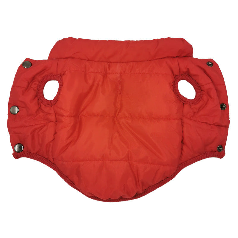 Amazon new pet vest simple vest dog clothes autumn and winter thick warm cotton jacket dog vest cotton jacket