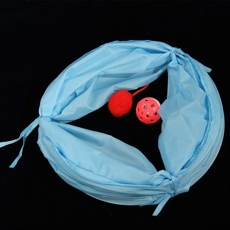 Pet supplies dog tunnel type toy cat channel rolling ground dragon pet tunnel dog household training with a piece of hair